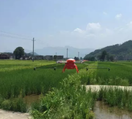 绥宁县无人植保喷洒现场观摩会