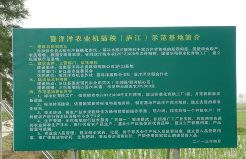 庐江喜洋洋农业机械服务专业合作社