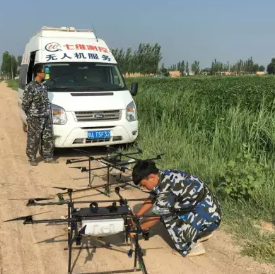 宁夏高温致病虫害肆虐，七维测控无人机救急
