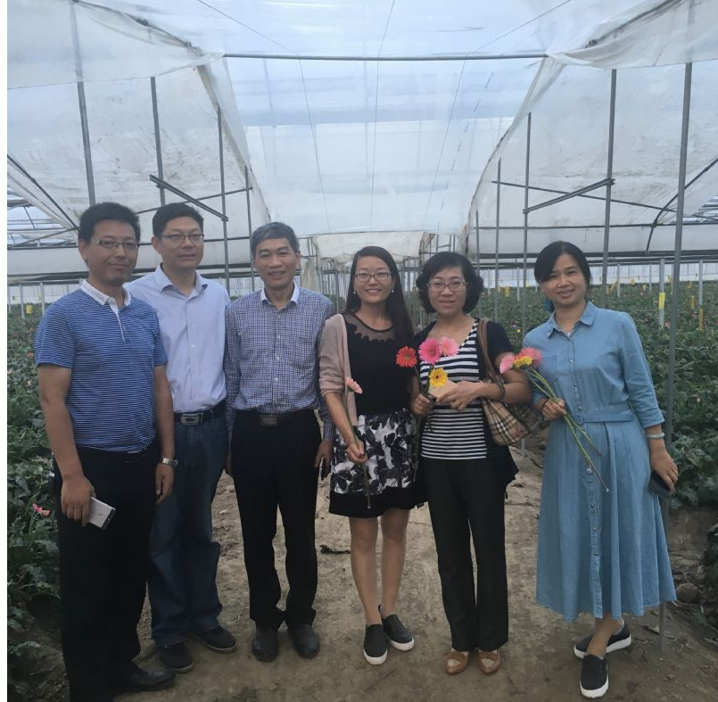 省科技厅顾俊副处长一行调研盐城呈祥园艺育苗有限公司
